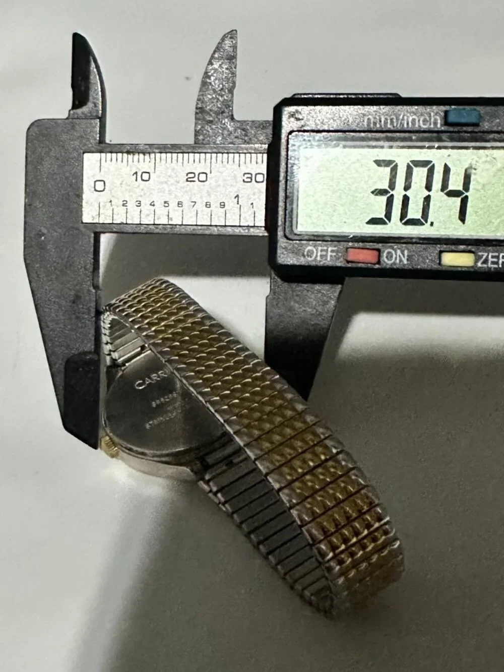 3/$30 Carriage Watch Women Silver Gold Two Tone Stretch Band Easy To Read